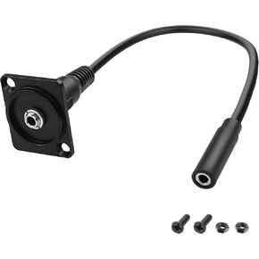 MEIRIYFA D-Type Panel Mount 3.5mm 1/8" TRS to 3.5mm TRS Audio Cable,3.5mm TRS Male to D-Type 3.5mm Female Stereo Jack Headphone Connector Cord Panel Mount for Smart Phone, Laptop, Tablet in Saudi Arabia