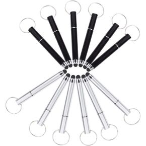 Mikikit Mini Stylus Pen, 24 Pcs Stylus Pens for Touch Screens Keychain Stylus Pen Ballpoint Pen Tablet Stylus Keychain Pen Touchscreen Stylus Pen with Keyring