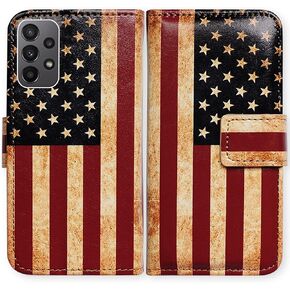 Bcov Case for Galaxy A23 5G, Sunflower Bee Flip Phone Case Wallet Cover with Card Slot Holder Kickstand for Samsung Galaxy A23 5G