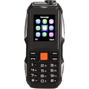 2G Mobile Phone for Elderly, Unlocked Seniors Mobile Phone with Alarm Function & Big Buttons, Dual SIM Basic Mobile Phones, 1.8in Screen, BT, Flashlight MP3 Music (Black)