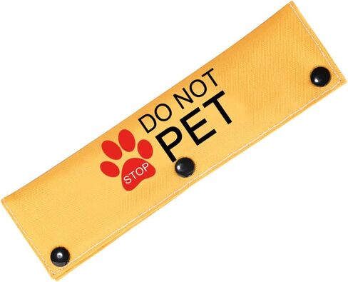 PWHAOO Service Dog Leash Sleeve Dot Not Pet Working Dog Leash Sleeve Service Dog Leash Wrap (Stop Ignore me Sleeve) in Saudi Arabia