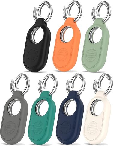 حافظات حامل بمشبك متوافقة مع هاتف Samsung Galaxy SmartTag2 (2023) وغطاء واقٍ من السيليكون المقاوم للخدش مخصص لهاتف Galaxy SmartTag2 - 7 عبوات in Saudi Arabia