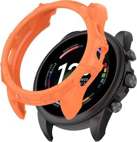 حافظة واقية متوافقة مع Fossil Gen 6 42mm/44mm غطاء حماية من مادة TPU إطار مضاد للخدش لـ Fossil Women' Gen 6 42mm/Men's Gen 6 44mm ملحقات الساعة الذكية تغطية حامية (44 ملم) in Saudi Arabia