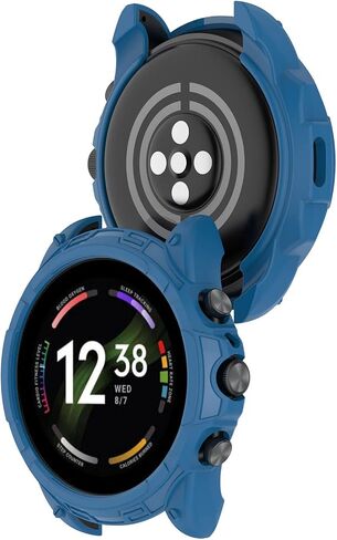 حافظة واقية متوافقة مع Fossil Gen 6 42mm/44mm غطاء حماية من مادة TPU إطار مضاد للخدش لـ Fossil Women' Gen 6 42mm/Men's Gen 6 44mm ملحقات الساعة الذكية تغطية حامية (44 ملم) in Saudi Arabia