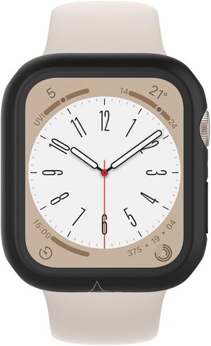 ARMOR 9H Tempered Glass Protective Case for Apple Watch Series 9/8, 41mm, 9H with HD (Mysteric Black) in Kuwait