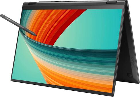 LG gram Home & Business 2-in-1 Laptop (Intel i7-1360P 12-Core, 32GB LPDDR5 5200MHz RAM, 1TB PCIe SSD, Intel Iris Xe, 16.0" 60 Hz Touch Wide QXGA (2560x1600), Active Pen, WiFi, Win 11 Pro) in Saudi Arabia