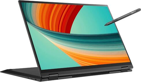 LG gram Home & Business 2-in-1 Laptop (Intel i7-1360P 12-Core, 32GB LPDDR5 5200MHz RAM, 1TB PCIe SSD, Intel Iris Xe, 16.0" 60 Hz Touch Wide QXGA (2560x1600), Active Pen, WiFi, Win 11 Pro) in Saudi Arabia