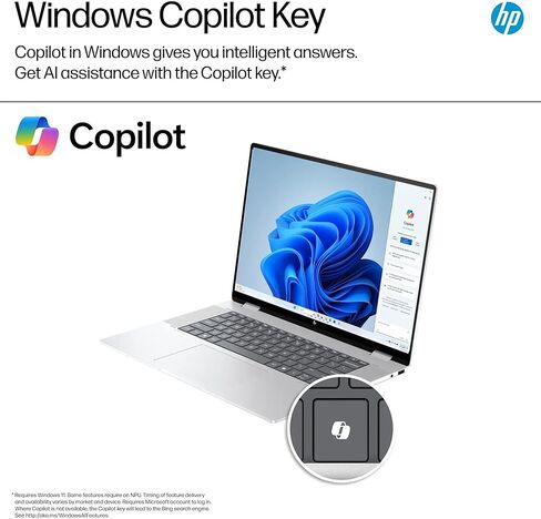 كمبيوتر محمول HP Envy 2 في 1 بشاشة لمس، Intel Core Ultra 7، Envy x360 16 بوصة كمبيوتر محمول مساعد، Thunderbolt 4، كاميرا 5MP IR، Wi-Fi 6E، Windows 11، W/Stylus Pen (16 جيجابايت RAM | 2 تيرابايت PCIe SSD ) in Saudi Arabia