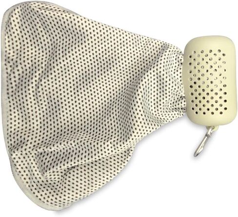 Quick Dry Microfiber Towel - Perfect for Backpacking, Yoga, Travel, Camping, Sports & More - Super Absorbent & Lightweight - Convient Silicone Case with Carabiner Clip (Gray) in Saudi Arabia