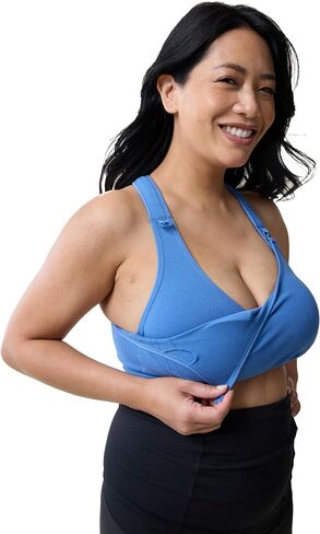 Ingrid & Isabel Basics - Medium Impact Nursing Sports Bra - Seamless Nursing Sports Bras for Breastfeeding in Saudi Arabia