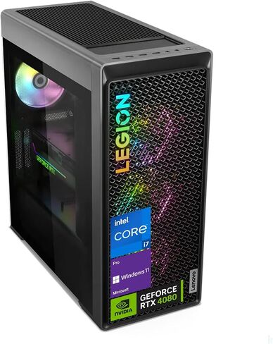 Lenovo Legion Intel i7 RTX 4080 Premium Gaming Desktop, Intel i7-13700KF(Beats Intel i9-12900K), GeForce RTX 4080(16GB GDDR6X), 64GB DDR5 RAM, 2TB SSD, Wi-Fi 6, Wired KB & M, Windows 11 Pro, Grey in Saudi Arabia