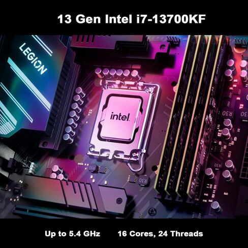 Lenovo Legion Intel i7 RTX 4080 Premium Gaming Desktop, Intel i7-13700KF(Beats Intel i9-12900K), GeForce RTX 4080(16GB GDDR6X), 64GB DDR5 RAM, 2TB SSD, Wi-Fi 6, Wired KB & M, Windows 11 Pro, Grey in Saudi Arabia