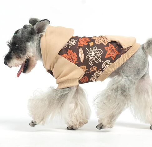 KOOLTAIL Dog Hoodies, Soft Dog Sweater, Spring Dog Coats, Warm Fleece Pet Clothes Hooded Sweatshirt with Pocket for Small Medium Large Dogs Cats Boys Girls, Holiday Flower Purple M in Saudi Arabia