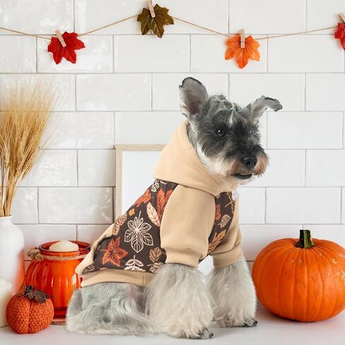 KOOLTAIL Dog Hoodies, Soft Dog Sweater, Spring Dog Coats, Warm Fleece Pet Clothes Hooded Sweatshirt with Pocket for Small Medium Large Dogs Cats Boys Girls, Holiday Flower Purple M in Saudi Arabia