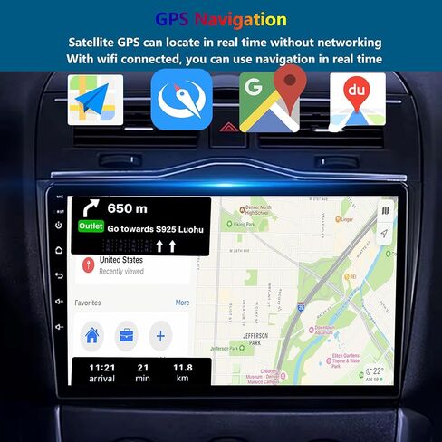 Car Stereo for Honda CRV Radio 02-06 (2GB+32GB) Wireless Carplay and Android Auto 4G+WiFi GPS Navigation 9 Inch Touchscreen Head Unit with HD Backup Camera/Bluetooth/Miror Link/MIC/RDS/FM/SWC in Kuwait
