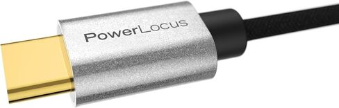كابل صوت PowerLocus Aux سلك 3.5 مم مع ميكروفون (3.3 قدم)، كابل Aux 3.5 مم ذكر إلى ذكر، مطلي بالذهب 24 قيراط، شبكة مضفرة لسماعات الرأس، الأجهزة اللوحية، وحدات تحكم الألعاب، ستريو المنزل/السيارة (أسود) in Kuwait