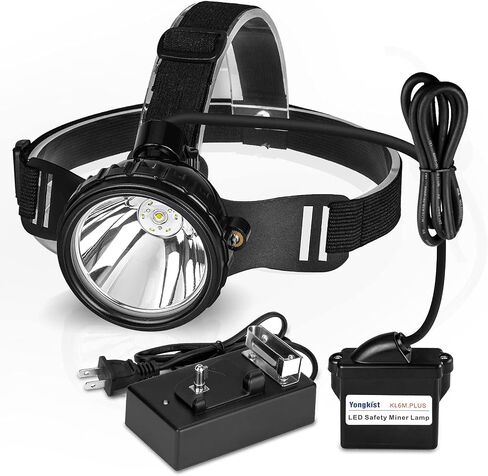 Safety Mining Light Professional Mining Headlamp 1+6 LED Coon Hunting Light Hard Hat Explosion Proof Mining Cap Lamp Waterproof Headlight for Outdoor (KL6M.Plus-Medium Size) in Saudi Arabia