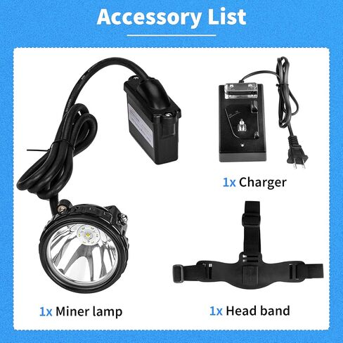 Safety Mining Light Professional Mining Headlamp 1+6 LED Coon Hunting Light Hard Hat Explosion Proof Mining Cap Lamp Waterproof Headlight for Outdoor (KL6M.Plus-Medium Size) in Saudi Arabia