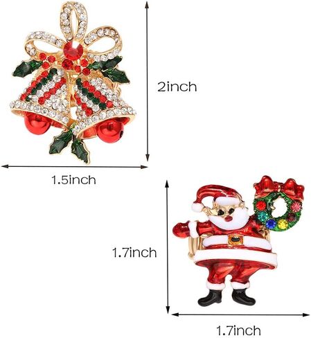 HEIDKRUEGER Christmas Stretch Rings Christmas Tree Winter Snowflake Santa Elastic Rings Festive Crystal Rhinestone Statement Finger Rings Holiday Jewelry for Women Girls Xmas Party in Kuwait