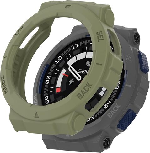 ملحقات حافظات ساعة Active Edge المتوافقة مع حافظة Amazfit Active Edge (A2212) (بدون واقي شاشة) حافظة واقية متينة لساعة Amazfit Active Edge (أسود) in Saudi Arabia