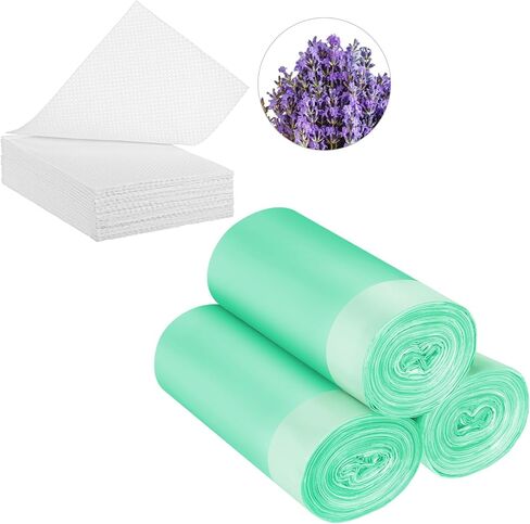 60 Set Bedside Commode Liners with Absorbent Pads Disposable Potty Bags for Portable Toilet with Commode Pads for Adult Elderly Commode Chairs Bucket Portable Camping Toilet Bags (Pink) in Saudi Arabia