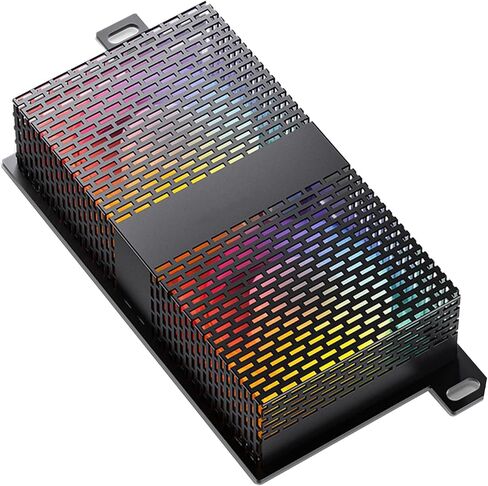 Cooling Fan Memory Active Heatsink Cooling Solution for DDR DDR2 DDR3 DDR4 DDR5 Cooler RAM Enhances Performances and Stability, Size:Approx.120x62x28mm, White RGB Sync Version in Saudi Arabia
