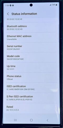 Samsung Galaxy S23 Ultra - SM-S918U - 1 تيرابايت - أسود - (مفتوح من المصنع) - درجة A+ (متجدد) in Saudi Arabia