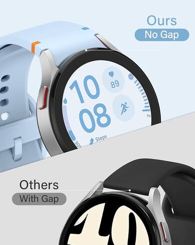 Sport Watch Bands Compatible with Samsung Galaxy Watch 7 FE 6 5 4 Band 40mm 44mm/Galaxy Watch 6 Classic Bands 43mm 47mm/Watch 4 Classic 46mm 42mm/Watch 5 Pro Band 45mm,No Gap Silicone Strap Men Women in Kuwait