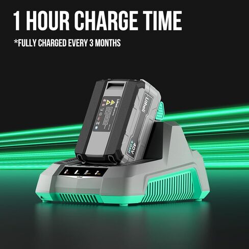 Litheli Battery Pack 40V, 2.5Ah Replacement Lithium Batteries, Only Fit for Litheli 40V Power Tools and Outdoor Power Equipment in Kuwait