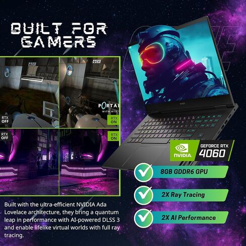 كمبيوتر محمول HP OMEN 16 للألعاب، شاشة 16.1 بوصة 165 هرتز FHD، Core i9 13900HX(24 نواة، 5.40 جيجاهرتز)، GeForce RTX 4060، لوحة مفاتيح بإضاءة خلفية RGB، Wi-Fi 6E، Bang & Olufsen، Windows 11 Home، أسود (32 جيجابايت DDR5 RAM | 1 تيرابايت اس اس دي) in Saudi Arabia