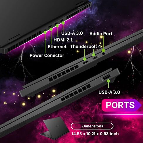 كمبيوتر محمول HP OMEN 16 للألعاب، شاشة 16.1 بوصة 165 هرتز FHD، Core i9 13900HX(24 نواة، 5.40 جيجاهرتز)، GeForce RTX 4060، لوحة مفاتيح بإضاءة خلفية RGB، Wi-Fi 6E، Bang & Olufsen، Windows 11 Home، أسود (32 جيجابايت DDR5 RAM | 1 تيرابايت اس اس دي) in Saudi Arabia