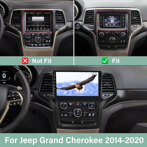 EKAT [2G+64G] Car Radio for Jeep Grand Cherokee 2014 2015 2016 2017 2018 2019 2020, 9 inch Touch Screen Android 13 Stereo, Carplay/Android Auto/HiFi Audio/SWC/Bluetooth/WiFi Hotspot in Saudi Arabia