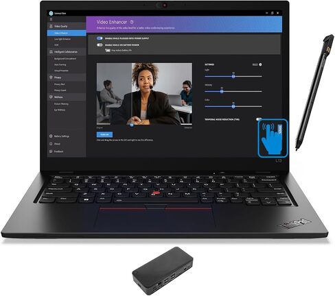 Lenovo ThinkPad L13 Yoga Gen 3 School & Business 2-in-1 Laptop 13.3" Touchscreen IPS WUXGA Display (AMD Ryzen 7 PRO 5875U, 16GB DDR4, 256GB SSD, Active Pen, Backlit KB, Win 11 Pro) with USB-C Dock in Saudi Arabia