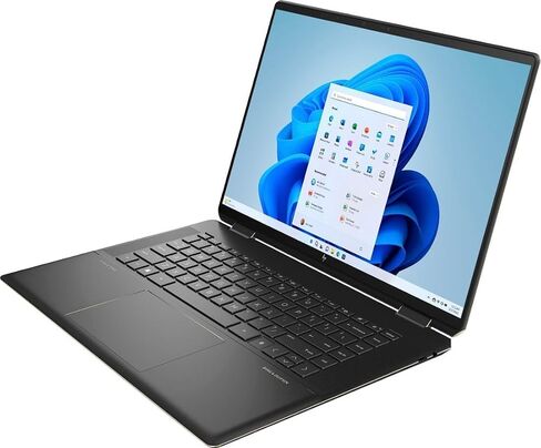 لاب توب HP Spectre x360 2 في 1، 2023، شاشة لمس 16 بوصة 3072 x 1920، انتل كور i7-13700H 14-Core، 16 جيجا DDR4، 1 تيرابايت SSD، Windows 10 Pro، لوحة مفاتيح بإضاءة خلفية، Thunderbolt 4، كاميرا التعرف على الوجه، أسود in Saudi Arabia