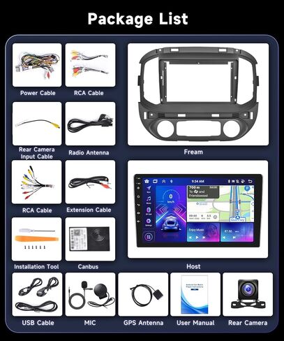 8 Core 4G 64G Car Radio Stereo for Chevy Colorado/GMC Canyon 2015-2019 with DSP/36EQ Wireless Carplay Android Auto 9inch 1280 * 720P IPS Touch Screen Canbus BT 5.0 GPS WiFi Mirror Link Backup Camera in Saudi Arabia