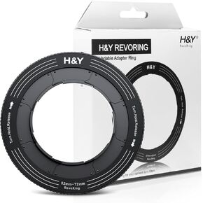 H&Y RevoRing Step-Up Rings Variable Step Up Ring Lens Filter Adapter Rings Stepping Up Ring 52-72mm to 77mm