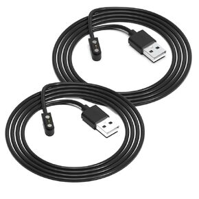 2Pack Charger Compatible with AGPTEK LW11, 2FT Smart Watch Replacement USB Charging Cable Cord