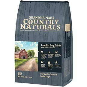Grandma Mae's Country Naturals Grain Inclusive Dry Dog Food 14 LB Low Fat Chicken & Brown Rice