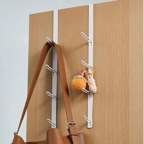 niffgaff Over Door Towel Hooks: Bathroom Rack Hanger for Towels, Overdoor Coat Rack Hanging for Clothes Organizer, Gold, 3 PCS