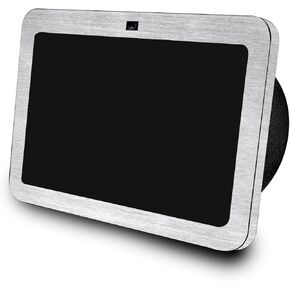 Glossy Glitter Skin Compatible with Amazon Echo Show 8 (3rd Gen, 2023) - Brushed Aluminium - Premium 3M Vinyl Protective Wrap Decal Cover - Easy to Apply | Crafted in The USA by MightySkins