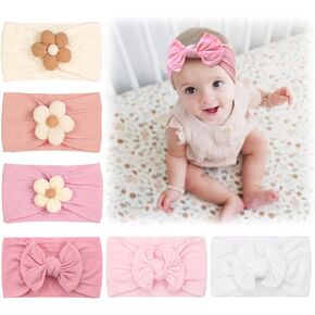 kangaroo Bows Headbands For Baby Girls 12Pcs, Newborn Infant Toddler Hairbands and Child Hair Accessories