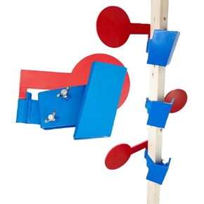 Bash Target Supply “AR500 Dueling Tree Target with AR500 Guard Multi-Pack" Any Caliber Handgun, Rifle or Shotgun for Use