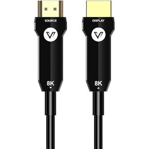 كابل AV Access 8K HDMI من الألياف الضوئية طويل 50 قدم 8 كيلو 60 هرتز 4 كيلو 120 هرتز HDR/eARC HDCP 2.2/3D متوافق مع PS5 ومشغل DVD HDMI أحادي الاتجاه 48 جيجابت في الثانية سلك طويل من الألياف الضوئية فائق السرعة فائق السرعة in Kuwait