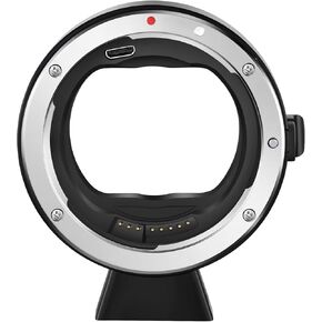 EOS R Lens Mount Adapter Auto-Focus Lens Converter Ring for Canon EF/EF-S Series Lens to Canon EOS R RP R3 R5 R50 R6 R6II R7 R8 R10 R100 Cameras