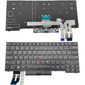 ® New Laptop with Built-in Keyboard and Screwdriver US Layout for Lenovo ThinkPad T14 Gen 1&T14 Gen 2, ThinkPad P14s Gen 1&P14s Gen 2, Not Fit for E480 Black Framed SN20V43688 (Backlit)