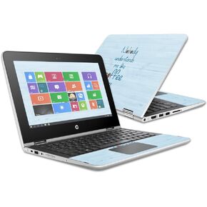 MightySkins Skin Compatible with HP Pavilion x360 11.6" – Be Happy | Protective, Durable, and Unique Vinyl Decal wrap Cover | Easy to Apply, Remove, and Change Styles | Made in The USA