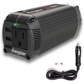Energizer 3000W Pure Sine Wave Inverter 12V DC to 120V AC Converter for RV, Truck, Off-Grid Solar Power Inverter 12V to 110V W/QC 3.0A Each USB Port, AC Hardwire Port, Remote Cables Fuse Included