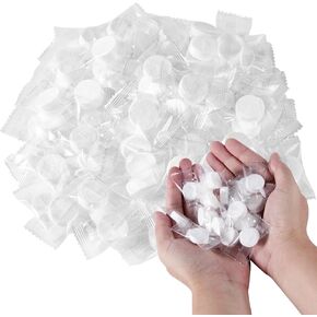 KISEER 200 Pieces Compressed Towels Portable Disposable Mini Compressed Coin Tissue Toilet Paper Tablets for Travel, Camping, Hiking, Sport, Beauty Salon, Home Hand Wipes