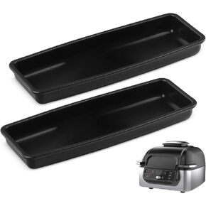IMPRESA [2 Pack] Veggie Trays for Ninja Foodi AG400 and AG300 Series Grills - Non-Stick Grill Tray to Cook Veggies, Eggs, and More - Veggie Tray Accessory for Your Indoor Grill and Air Fryer