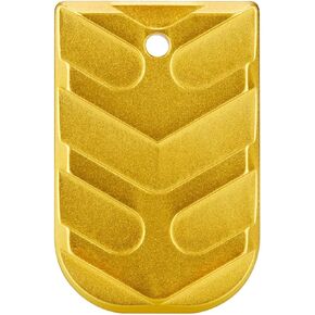 NDZ Performance Magazine Base Plate for Glock 19 17 22 23 27 34 45 Gen 5 in 9mm, .40, Textured Anodized Aluminum with Aspis Cut, Made in The USA - Choose Plate Color